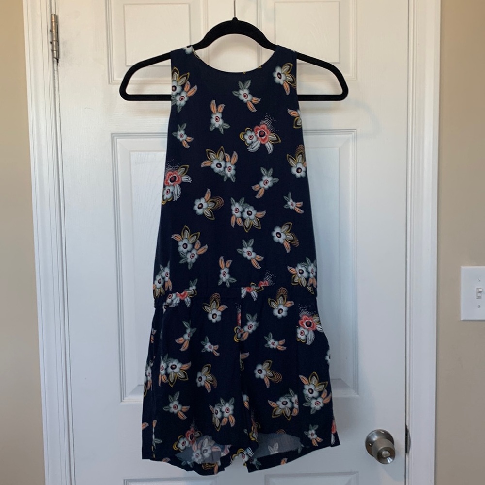 LOFT navy jump suit with pockets, size S